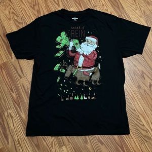 Santa making it rein t-shirt